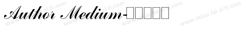 Author Medium字体转换
